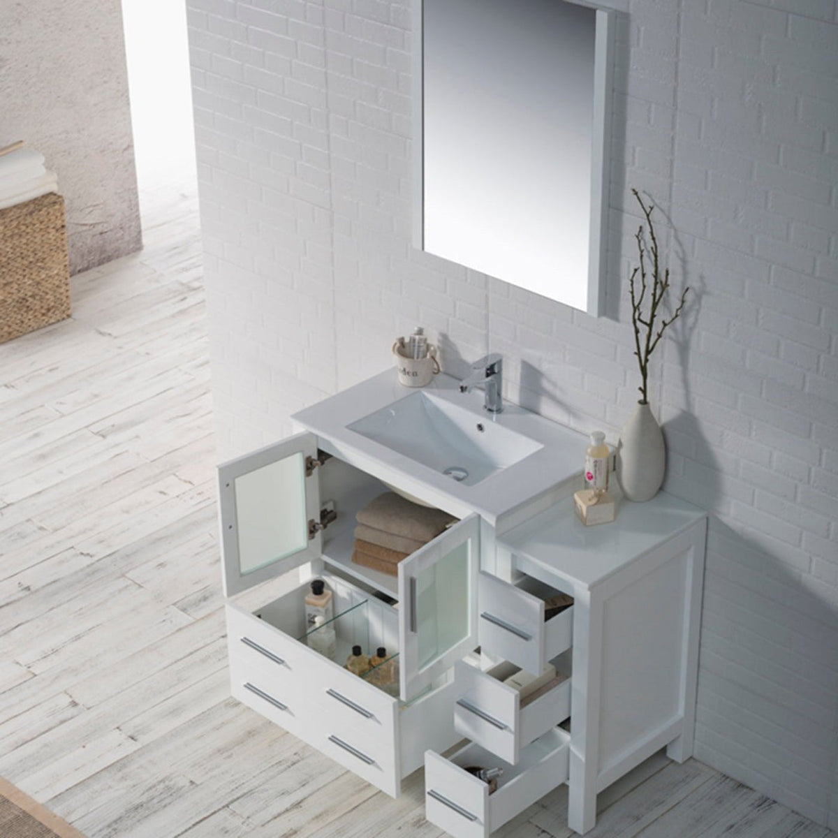 Blossom Sydney 42 Inch Vanity with Side Cabinet - V8001 42 01