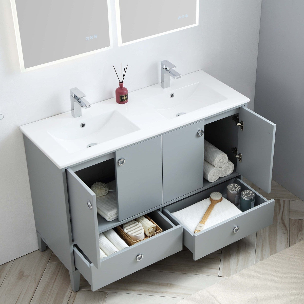 Blossom Lyon 48 Inch Bathroom Vanity – Double Sinks - V8023 48 01D