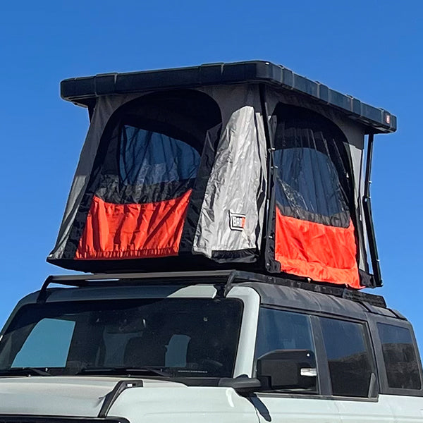 BadAss Tents RECON™ Rooftop Tent (Universal Fit) - Onyx Utility Black PRE-ASSEMBLED - 03-000