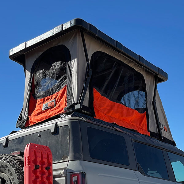 BadAss Tents RECON™ Rooftop Tent (Universal Fit) - Onyx Utility Black PRE-ASSEMBLED - 03-000