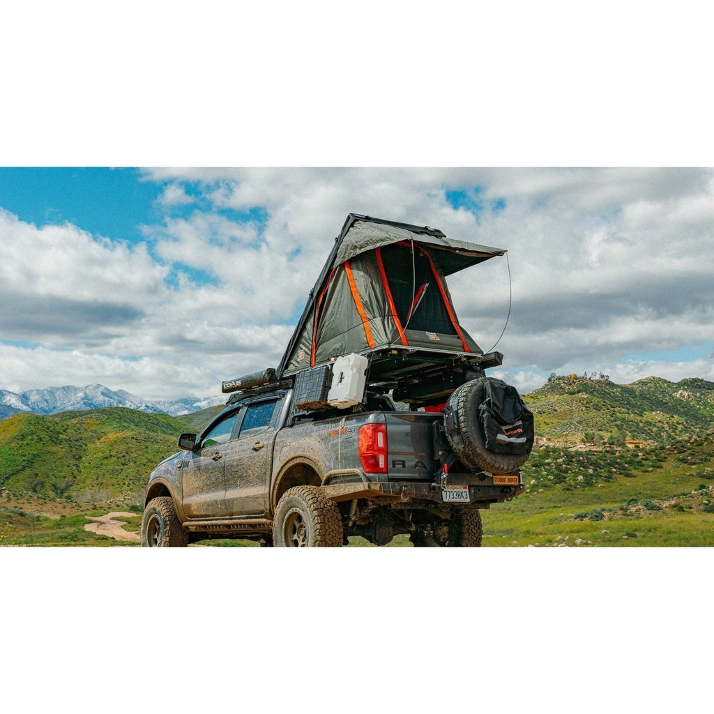 BadAss Tents PACKOUT™ Soft top Rooftop Tent (Universal Fit) - Black/Rhinotec Cover