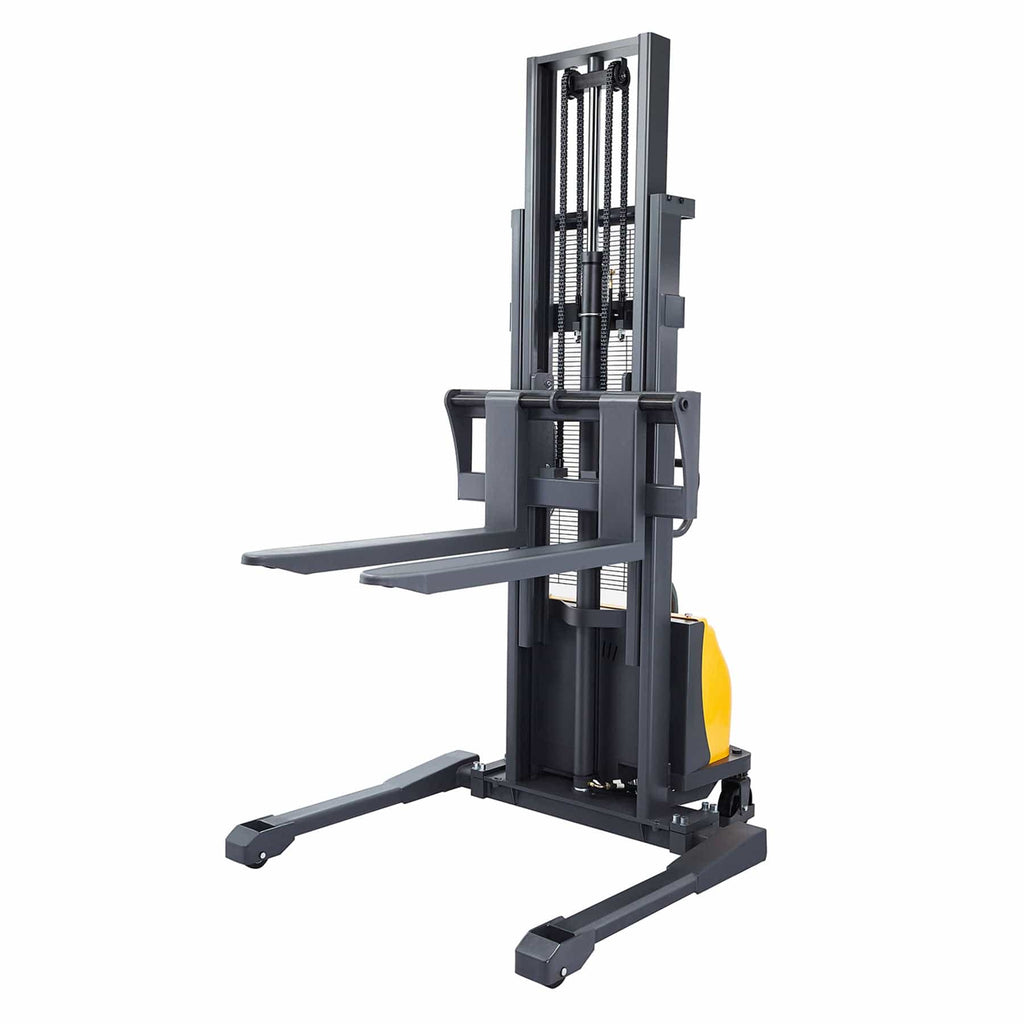 Apollolift Semi-Electric Straddle Stacker  2200Lbs Cap. 98" Lifting