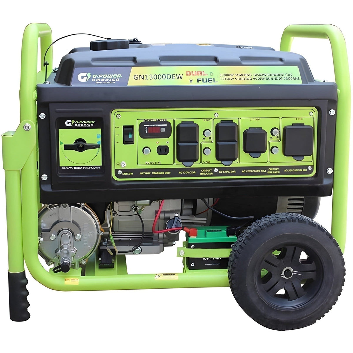 Green-Power America 8000/6500-Watt Gas Powered Portable Generator - GPG8000EW