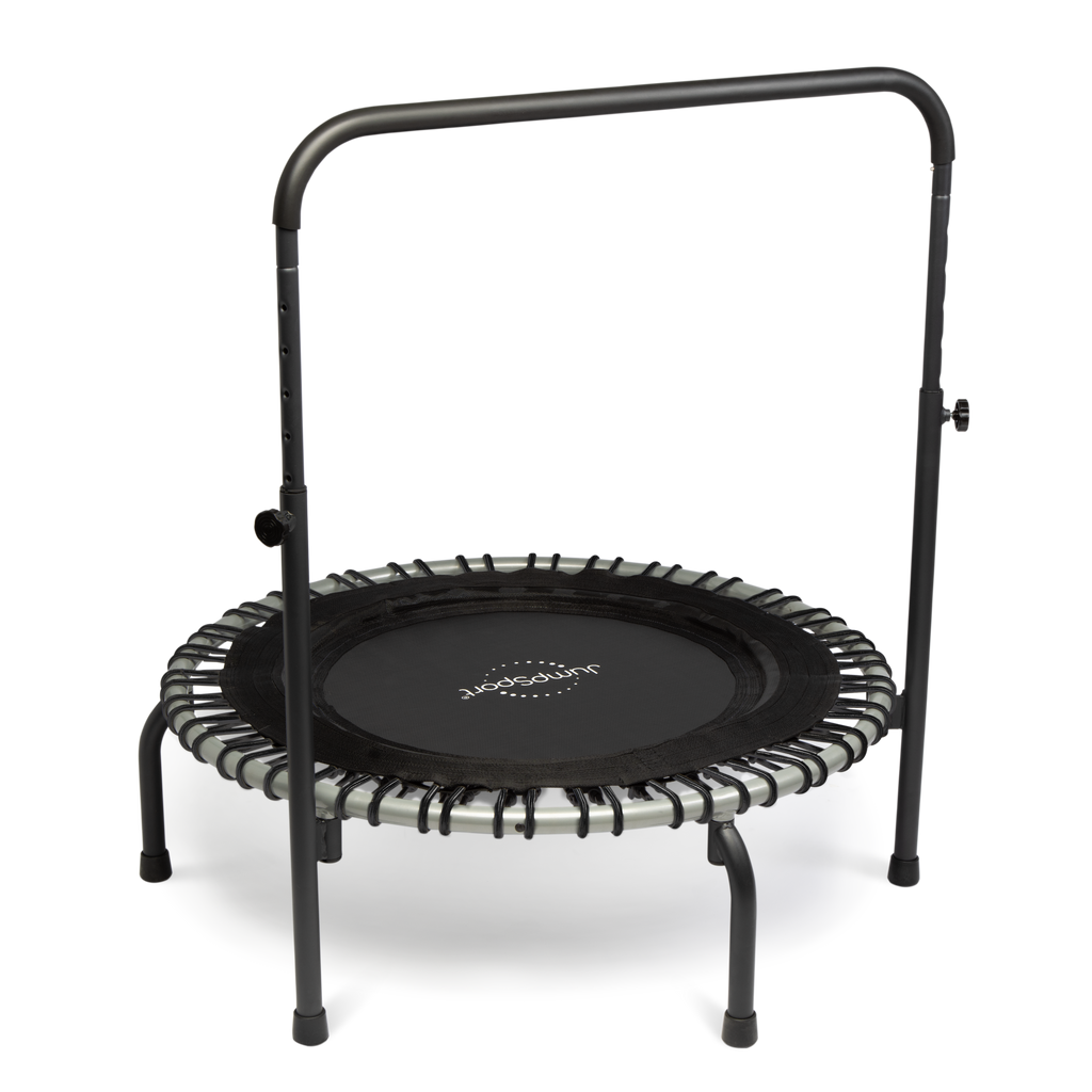 Disc-O-Bed JumpSport 350i 39" Fitness Trampoline and Handle Bar with 30 Adjustable Bungees - 323353