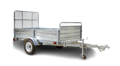 DK2 MMT5X7G-DUG 1639 lb. Capacity 4.5 ft. x 7.5 ft. Drive-Up Gate Single Axle Trailer Kit Galvanized New - MMT5X7G-DUG