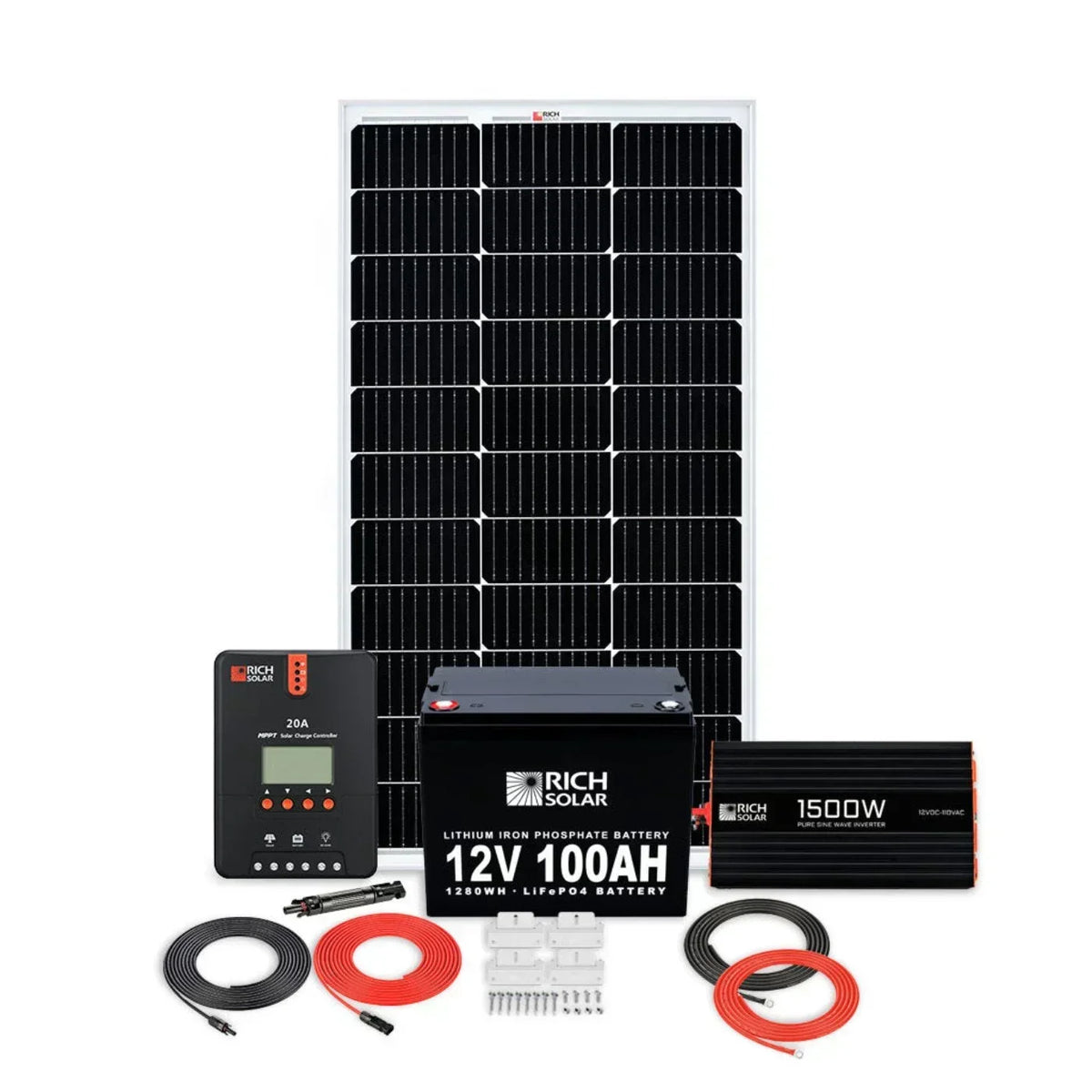 100W RV 12V Kit test