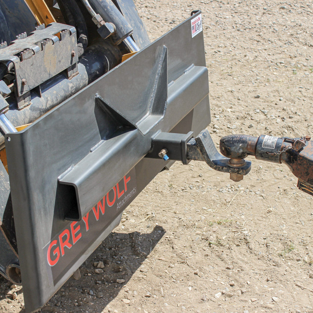 Grey Wolf Skid Steer Receiver Hitch Plate -  (1061)