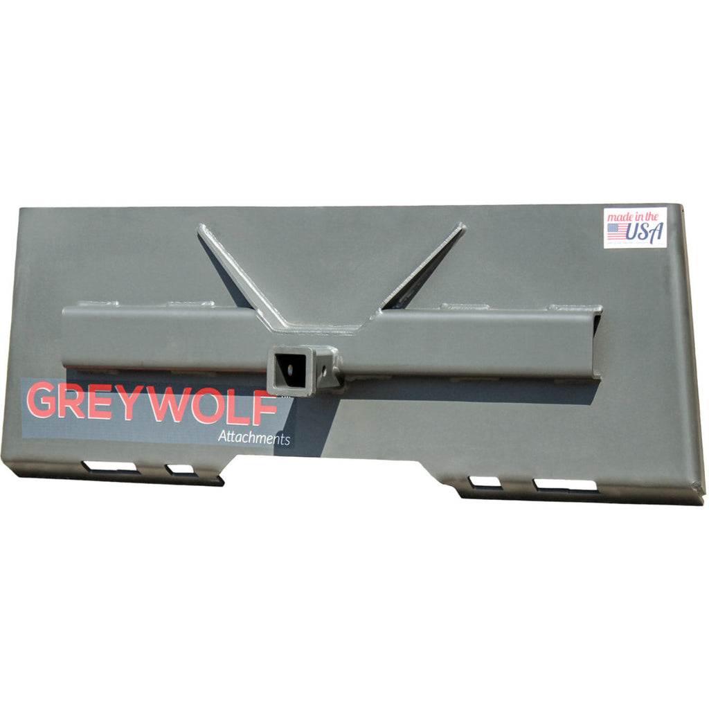 Grey Wolf Skid Steer Receiver Hitch Plate -  (1061)