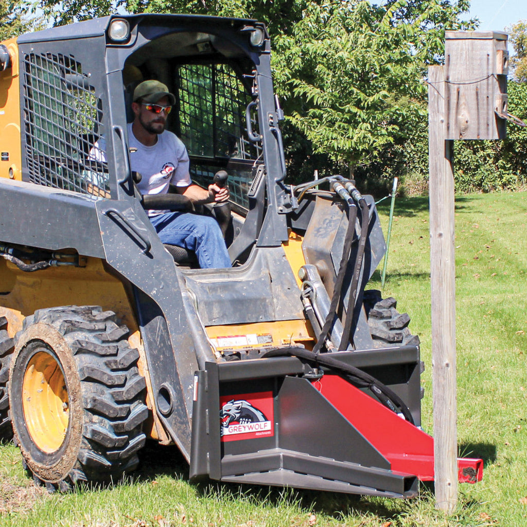 Grey Wolf Skid Steer Tree Puller Attachment  - (1067)