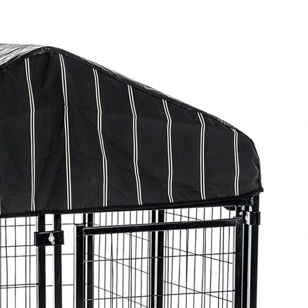 Lucky Dog 4' x 4' x 4.5' Covered Wire Dog Fence Kennel Pet Play Pen (2 Pack) - 108876