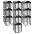 Lucky Dog Uptown Large Outdoor Covered Kennel Heavy Duty Dog Fence Pen (10 Pack) - 109195