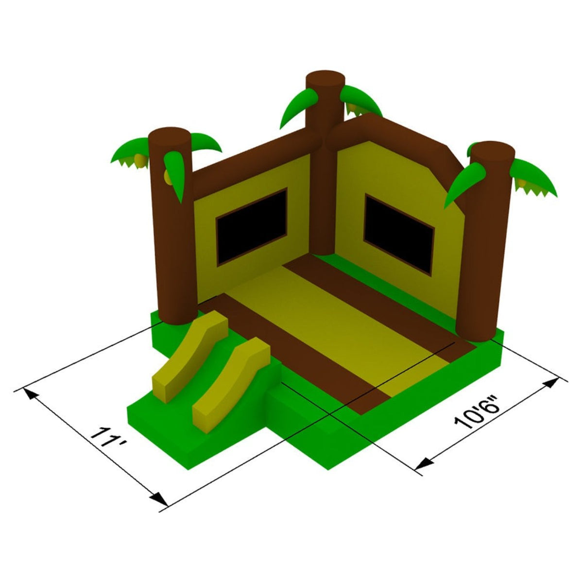 Commercial Jungle Bounce House  by Inflatable HQ