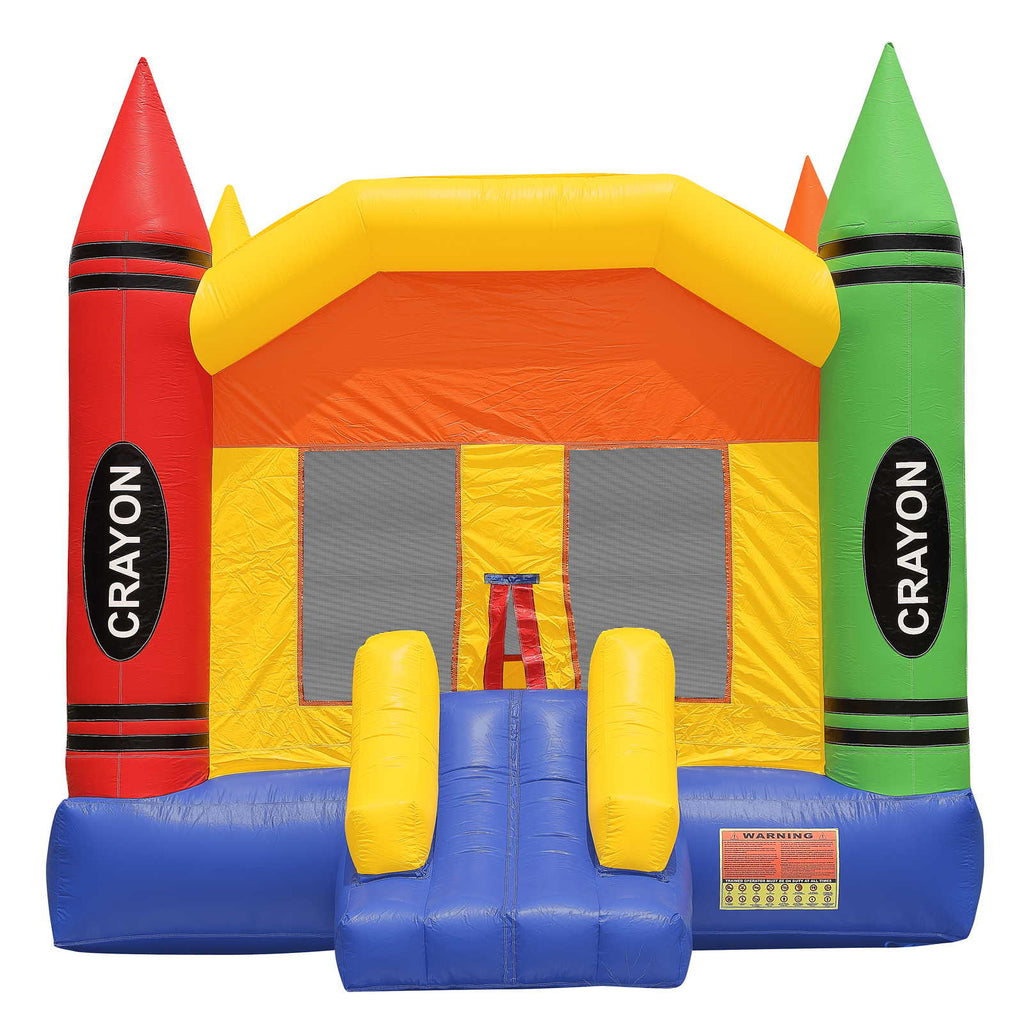 Commercial Crayon Bounce House with Blower by Inflatable HQ