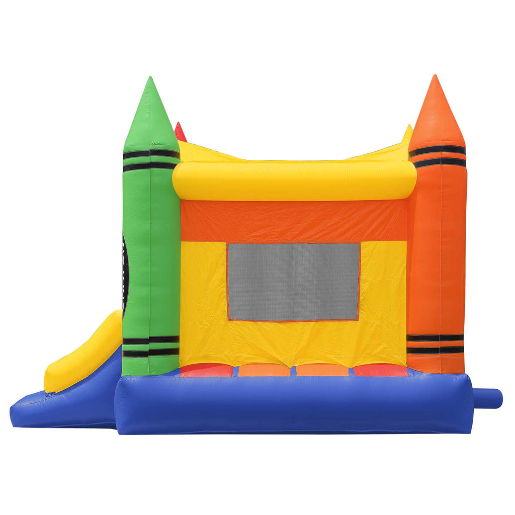 Commercial Crayon Bounce House with Blower by Inflatable HQ