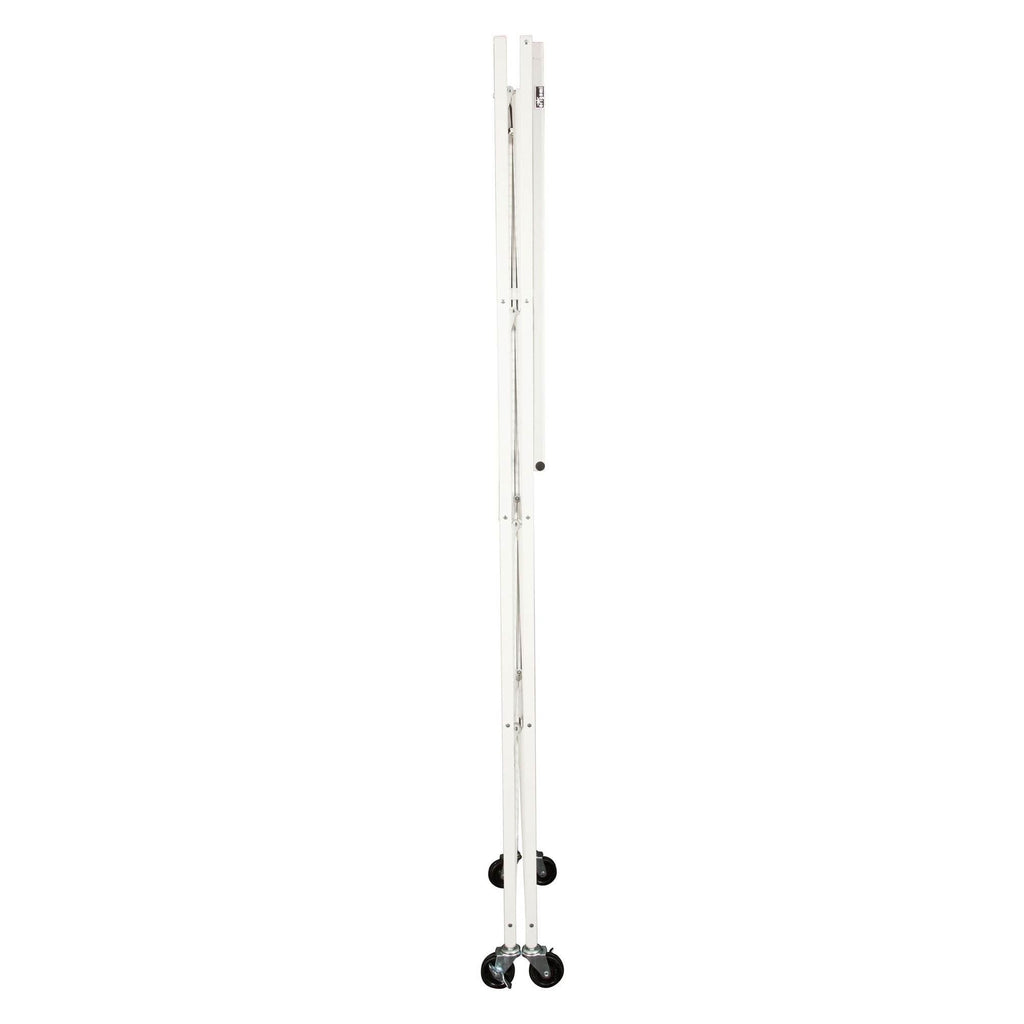 Origami 2 Pack Large Wheeled 5-Shelf Folding Steel Wire Shelving Rack, White - 415233