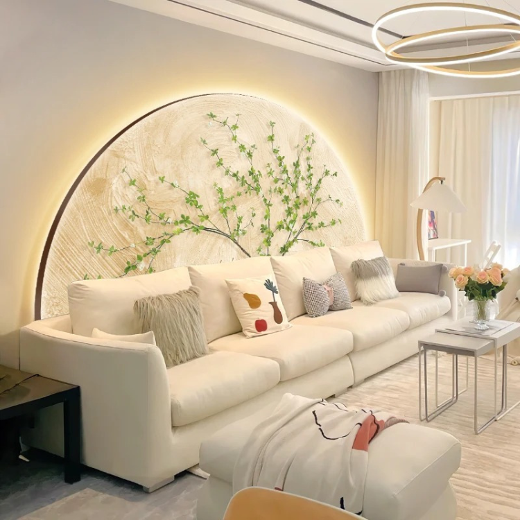 Modern Crystal Ceramic Wall Lamp for Living Room