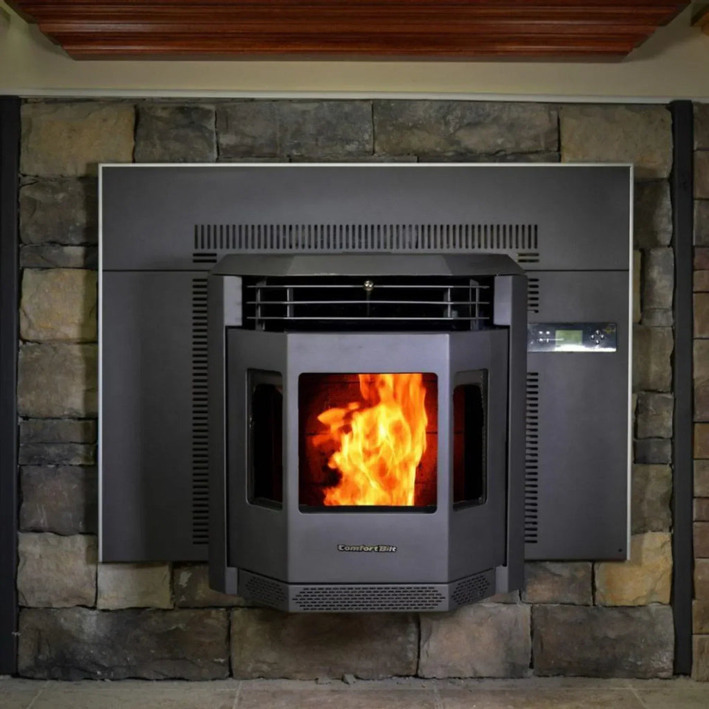 ComfortBilt Pellet Stove Fireplace Insert - HP22i-Black