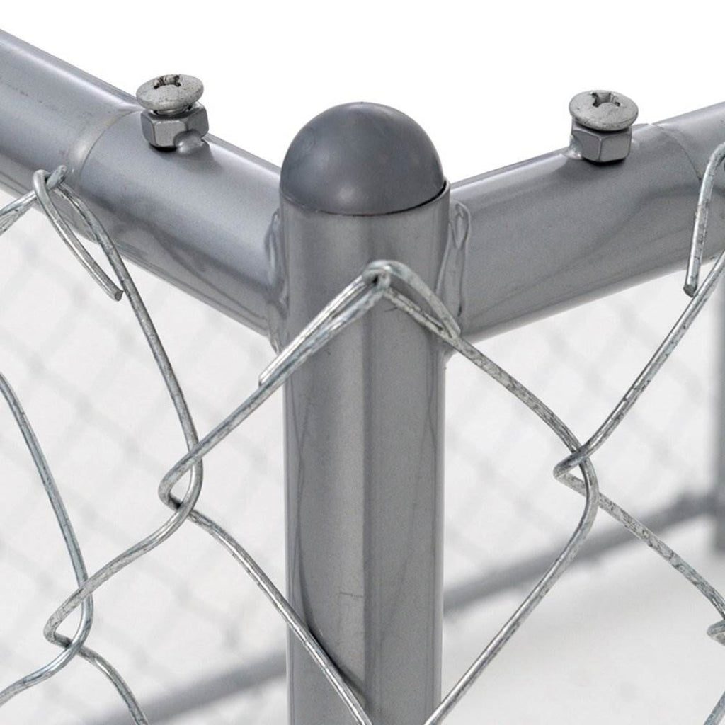 Lucky Dog 5 x 5 x 4 Foot Heavy Duty Outdoor Chain Link Dog Kennel (2 Pack) - 125137