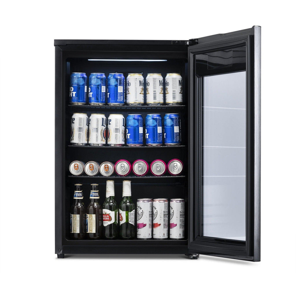 Newair Froster 125-Can Freestanding Black Beverage Center (NBF125BK00) - Chills Down to 23 Degrees!