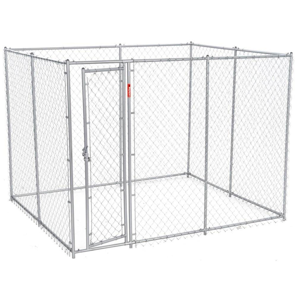 Lucky Dog 10 x 5 x 6" Heavy Duty Outdoor Chain Link Dog House Kennel (2 Pack) - 134663