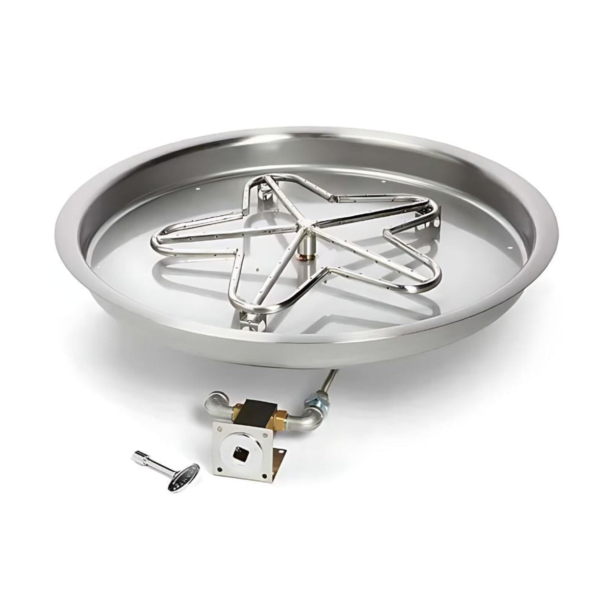 19″ Match Lit Fire Pit Kit - PENTA19MLFPK-FLEX-NG