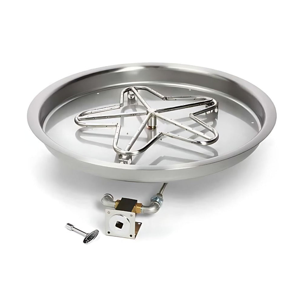 31″ Match Lit Fire Pit Kit - PENTA31MLFPK-FLEX-NG