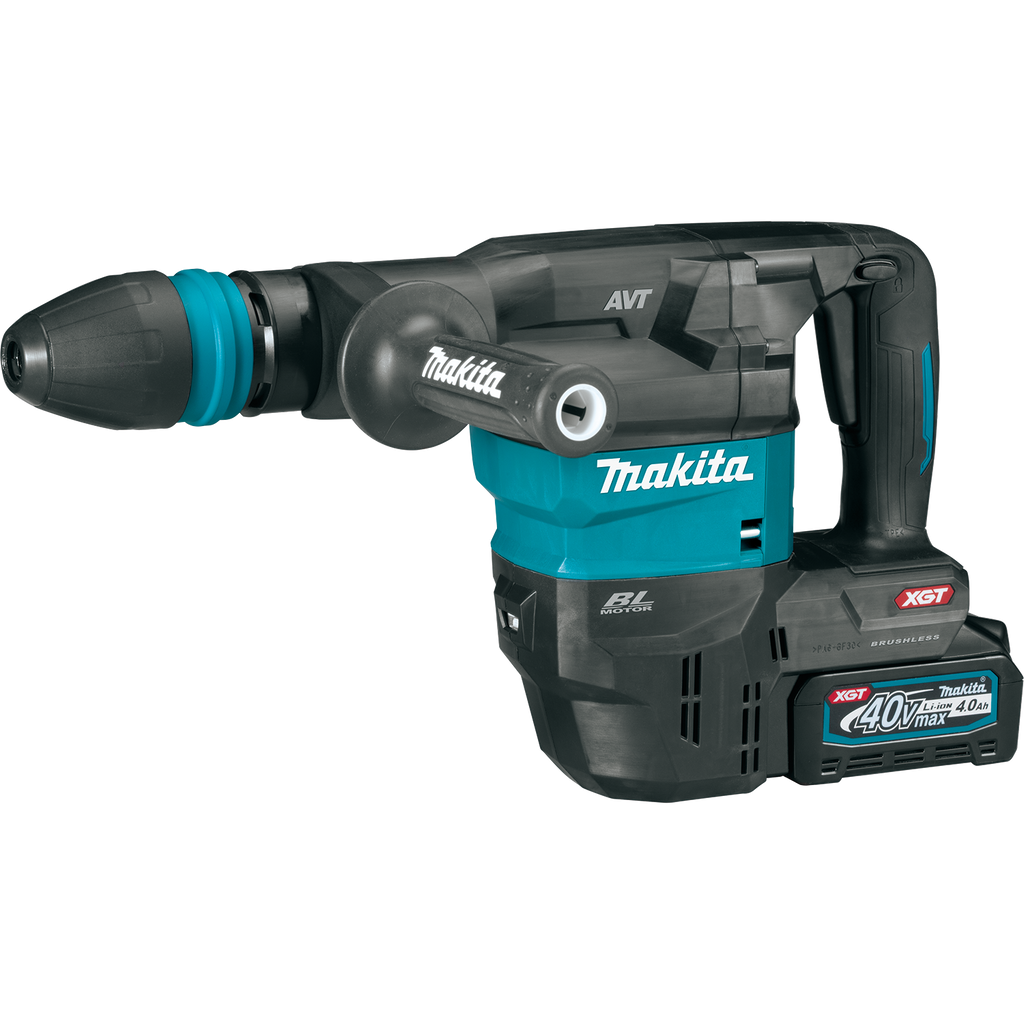 Makita  40V Max XGT Brushless Cordless 15 lb. SDS‑MAX AVT Demolition Hammer Kit, AWS Capable (4.0Ah) - GMH01M1