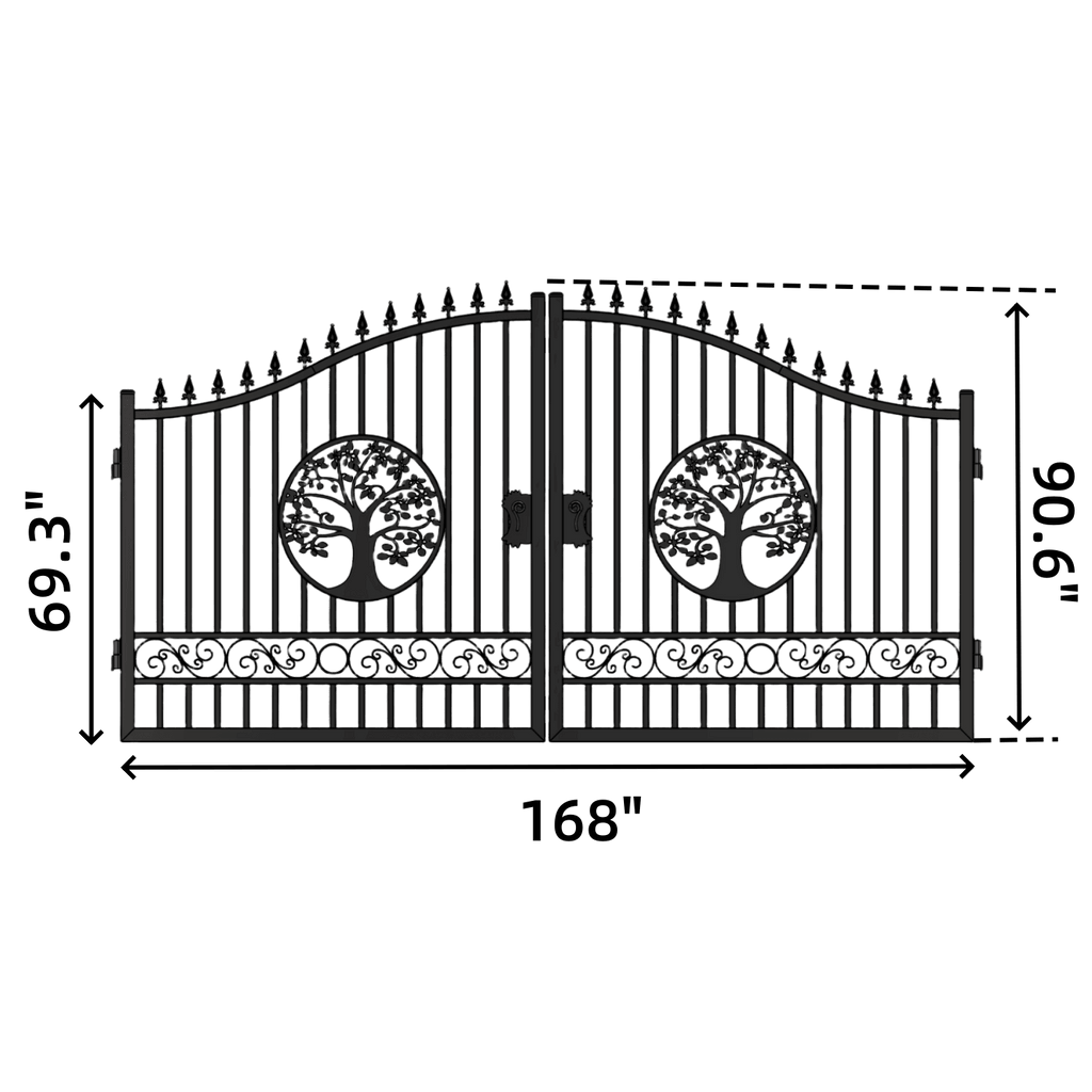 Chery Industrial 14' Iron Gate with Wider goalposts, No metal ball II000074NM