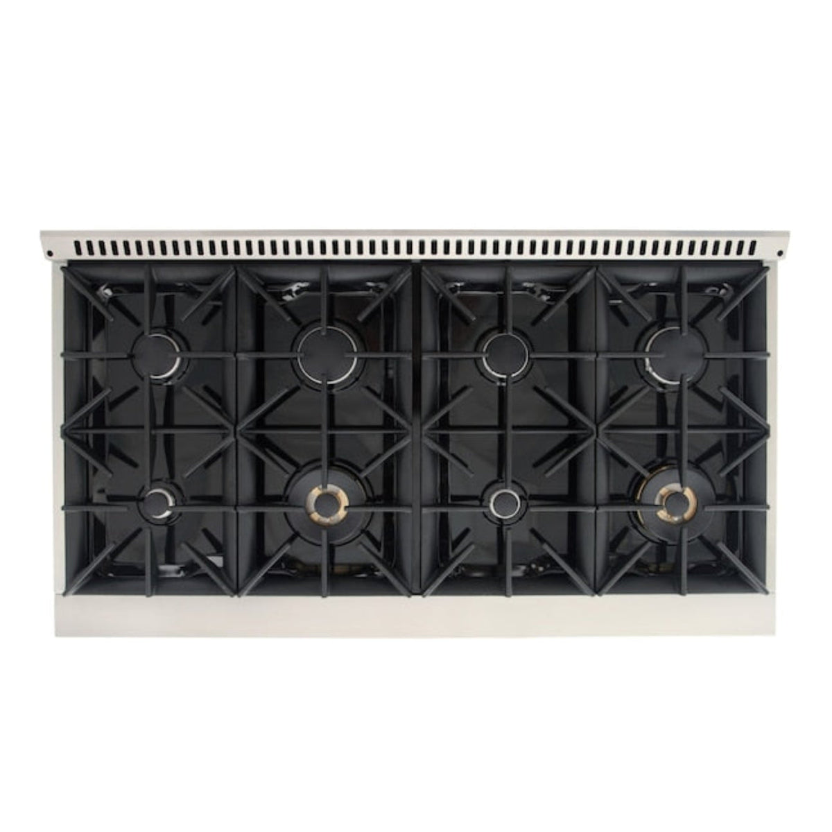 Kucht 48" Pro-Style Propane Gas Dual Fuel Range in White with Rose Gold Accents, KDF482/LP-W-ROSE - KDF482/LP-W-ROSE
