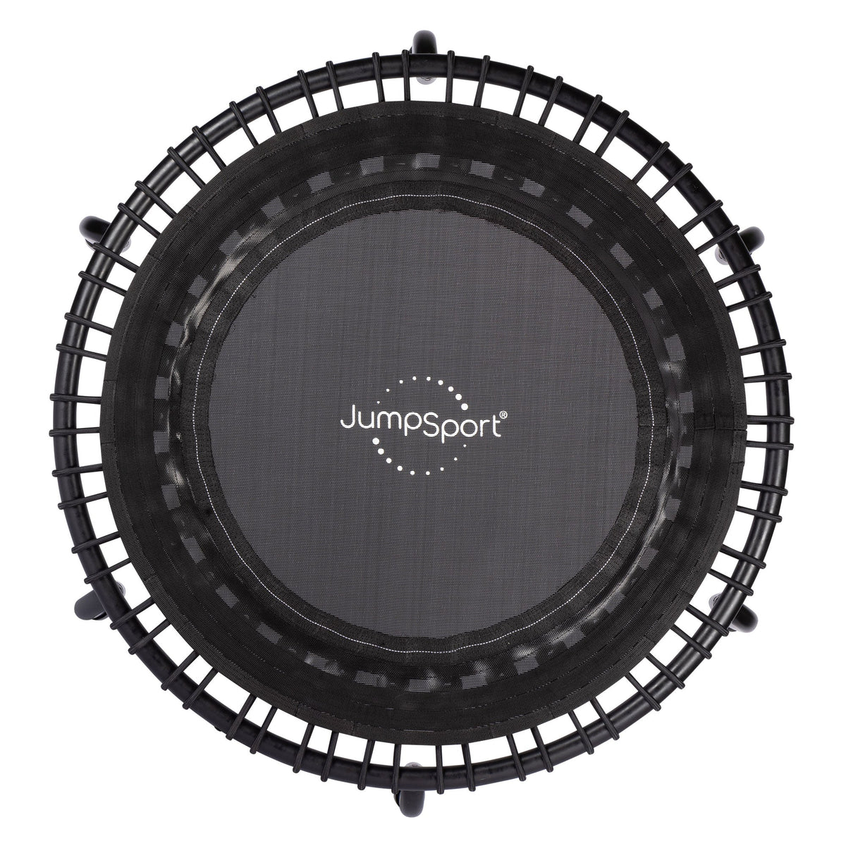 Disc-O-Bed JumpSport 350 Indoor Lightweight 39" Fitness Trampoline, Black with White Frame - 168413