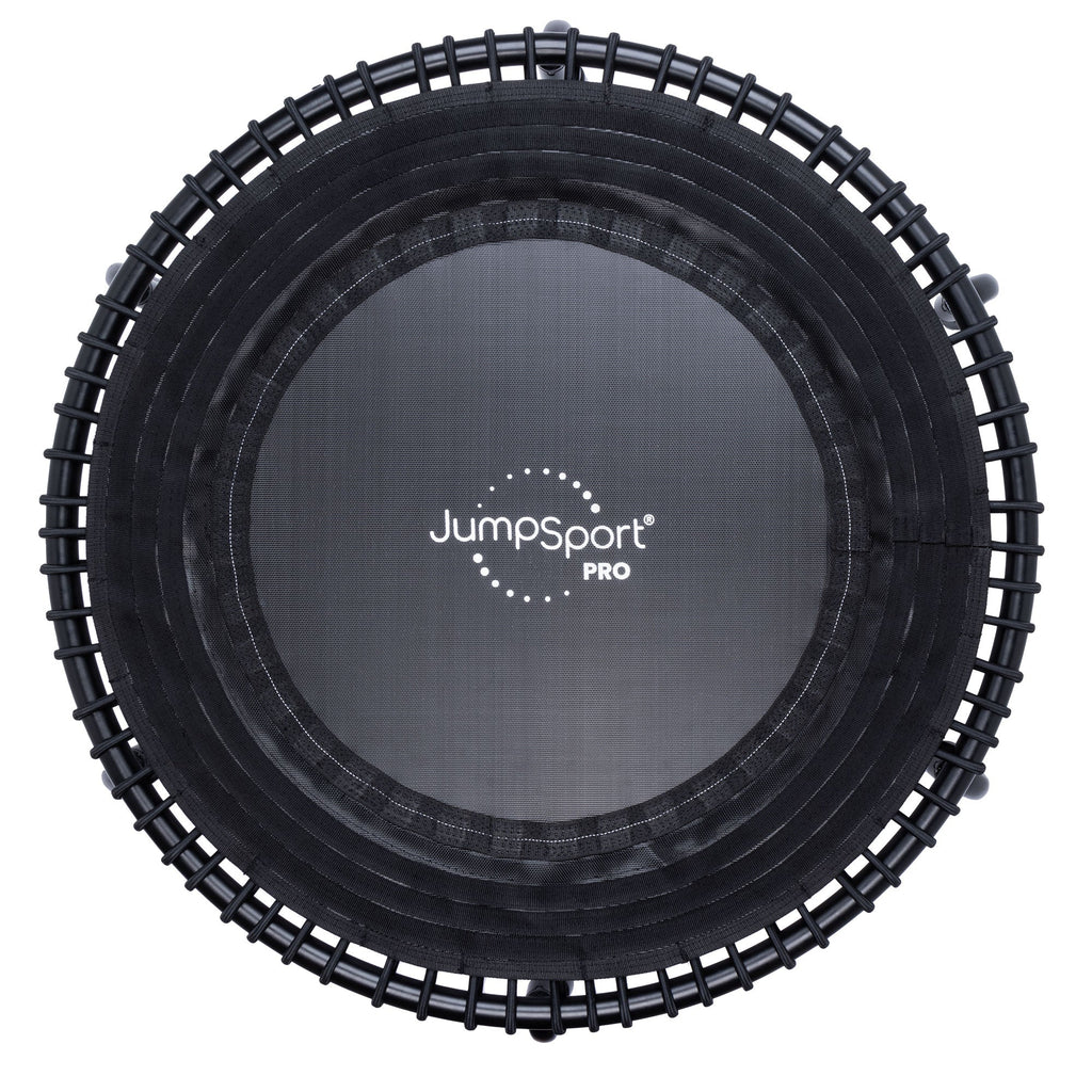 Disc-O-Bed JumpSport 350 PRO Indoor Lightweight 39" Round Fitness Trampoline with 4 Videos - 168417