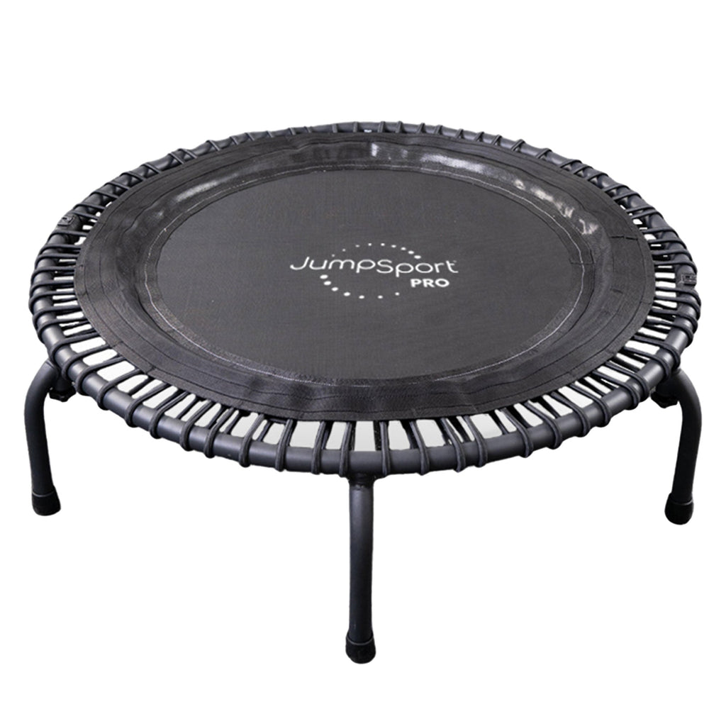 Disc-O-Bed JumpSport 550f PRO Indoor Lightweight 44 Inch Folding Fitness Trampoline, Black - 168419