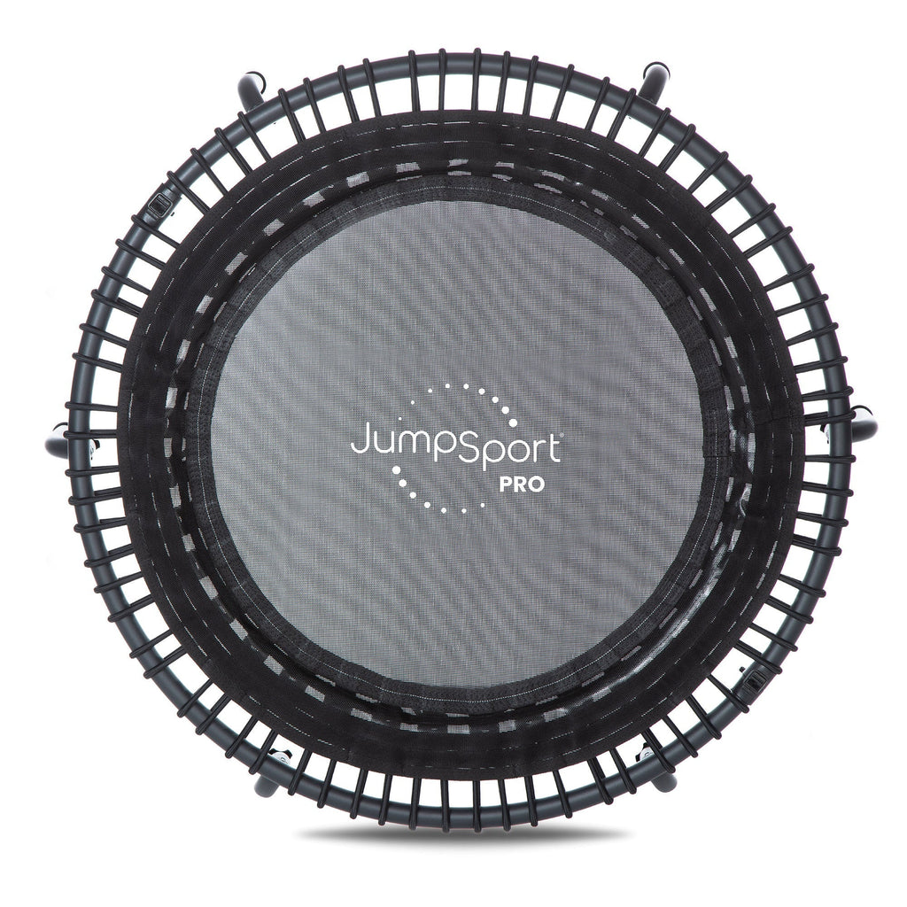 Disc-O-Bed JumpSport 550f PRO Indoor Lightweight 44 Inch Folding Fitness Trampoline, Black - 168419