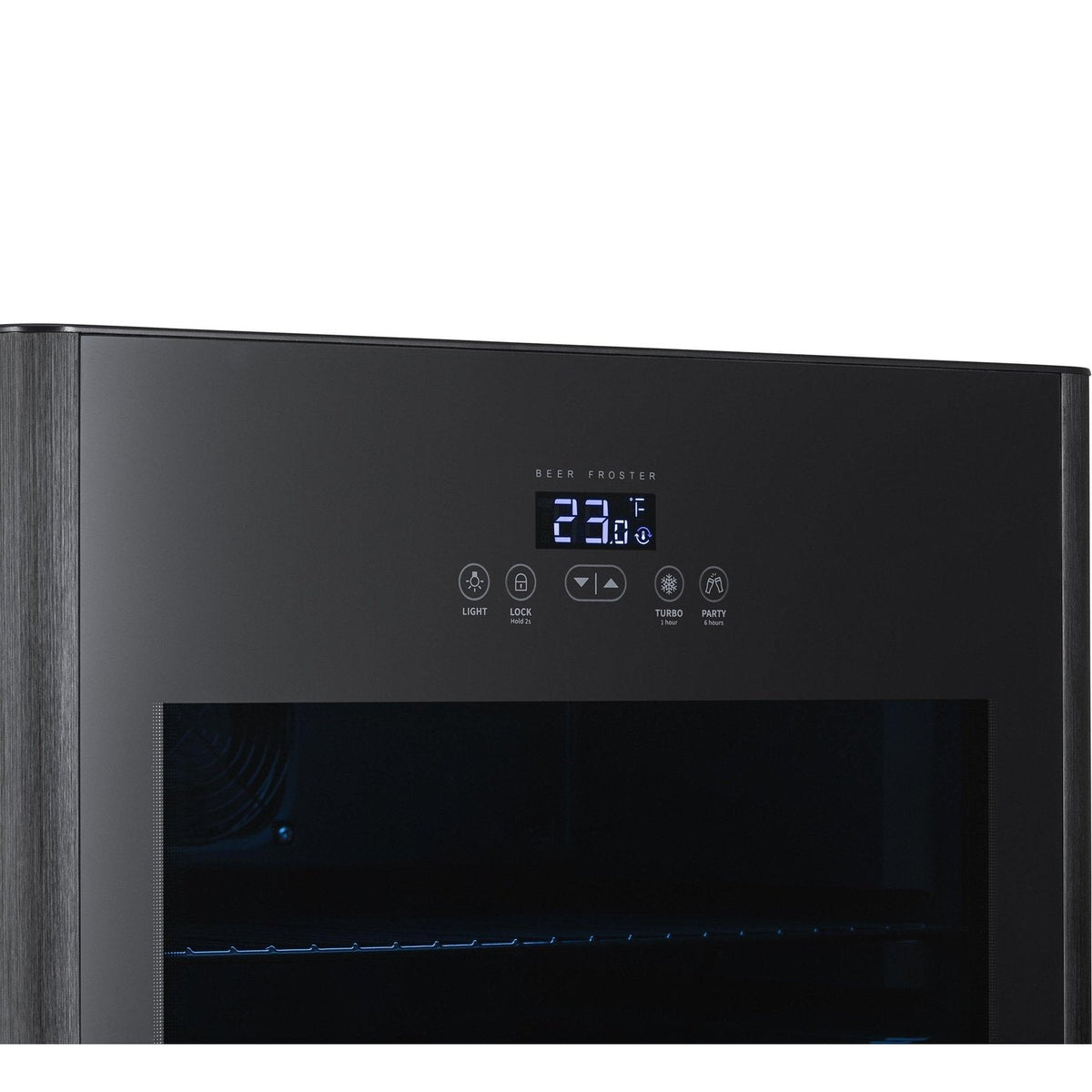 Newair Froster 125-Can Freestanding Black Beverage Center (NBF125BK00) - Chills Down to 23 Degrees!
