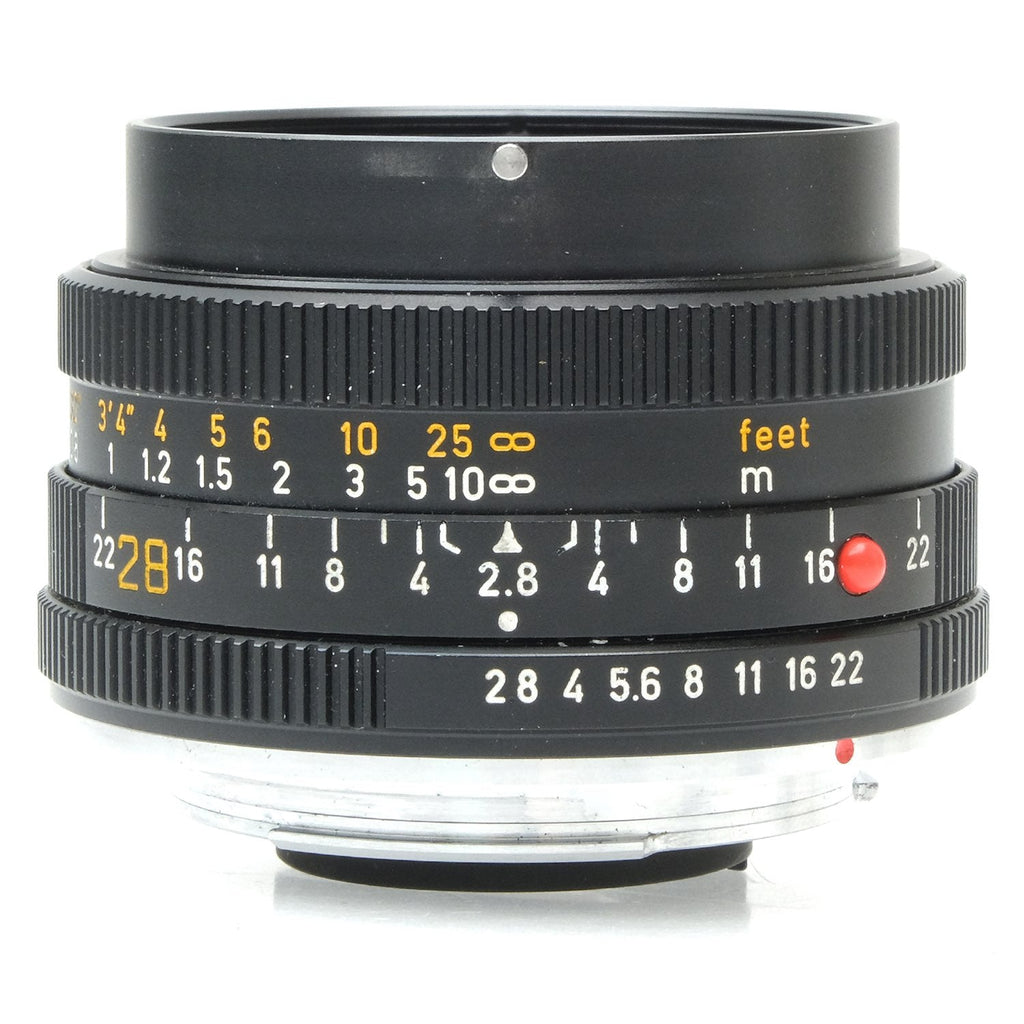 Leica 28mm f2.8 Elmarit-R, 3-Cam, Hood 3313815