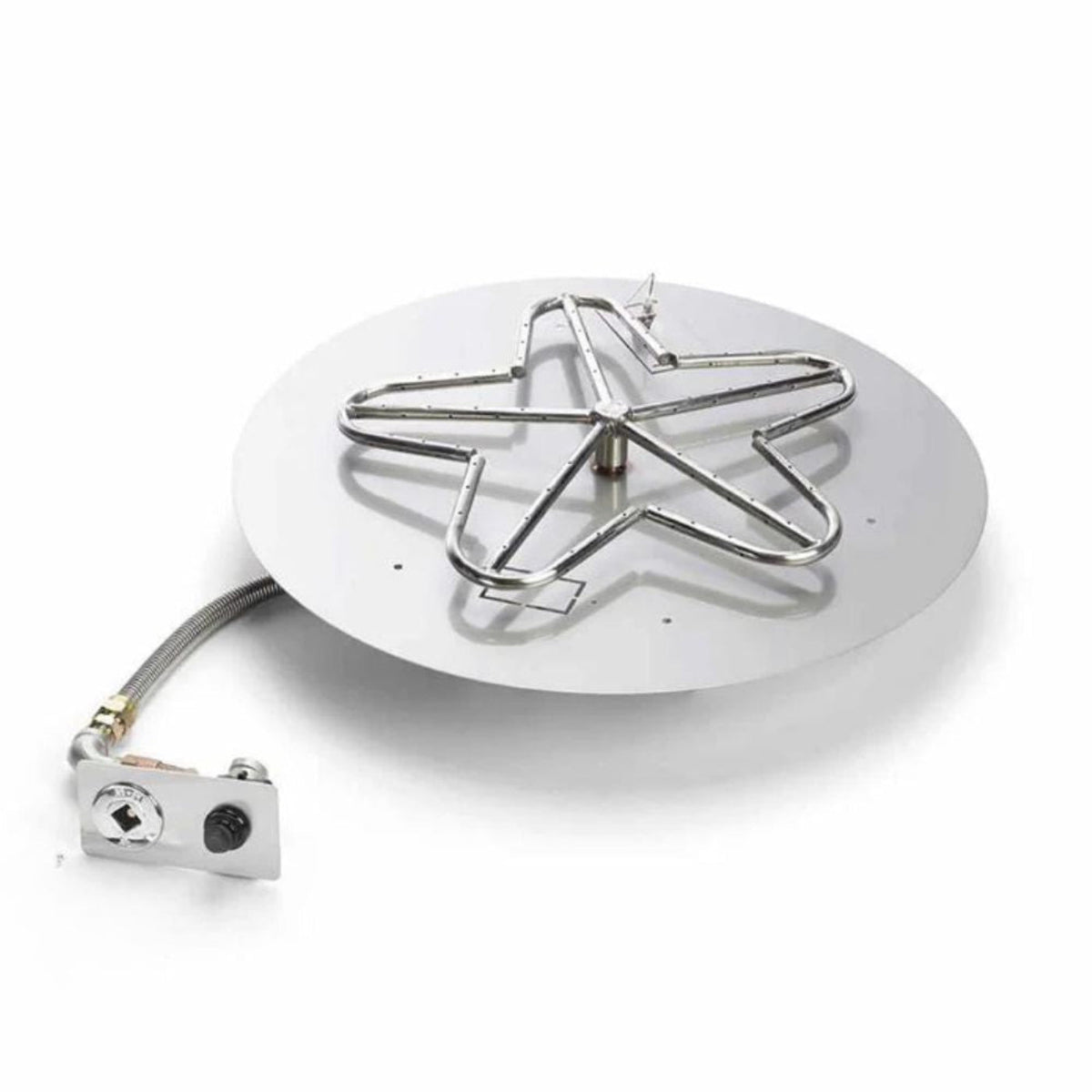 18" Round Flat Pan, Battery Operated Push Button Ignition Kit - PENTA18-FPK-NG