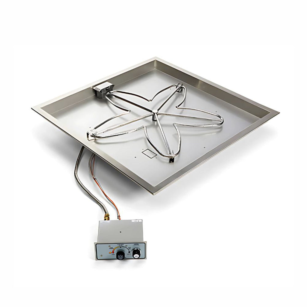 18″ Square Drop In Manual Spark Ignition Kit - FPPK18-SQBL-FLEX-NG
