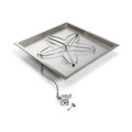18″ Square Drop In Match Lit Fire Pit Kit -  MLFPK18SQBL-FLEX-NG