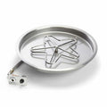 25" Round Bowl Pan, Battery Operated Push Button Ignition Kit - PENTA25-FPK-NG