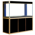 Aqua Dream 175 Gallon Tempered Glass Aquarium Black and Gold  - AD-1560-BK