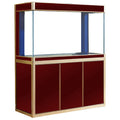 Aqua Dream 135 Gallon Tempered Glass Aquarium Red and Gold  - AD-1260-RD