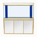 Aqua Dream 175 Gallon Tempered Glass Aquarium White and Gold - AD-1560-WT