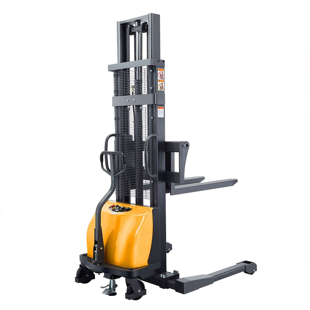 Apollolift Semi-Electric Straddle Stacker  2200Lbs Cap. 98" Lifting
