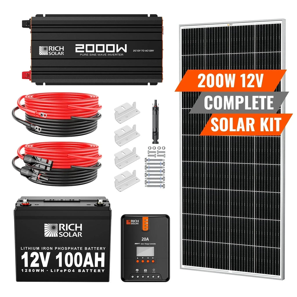 200 Watt Complete Solar Kit