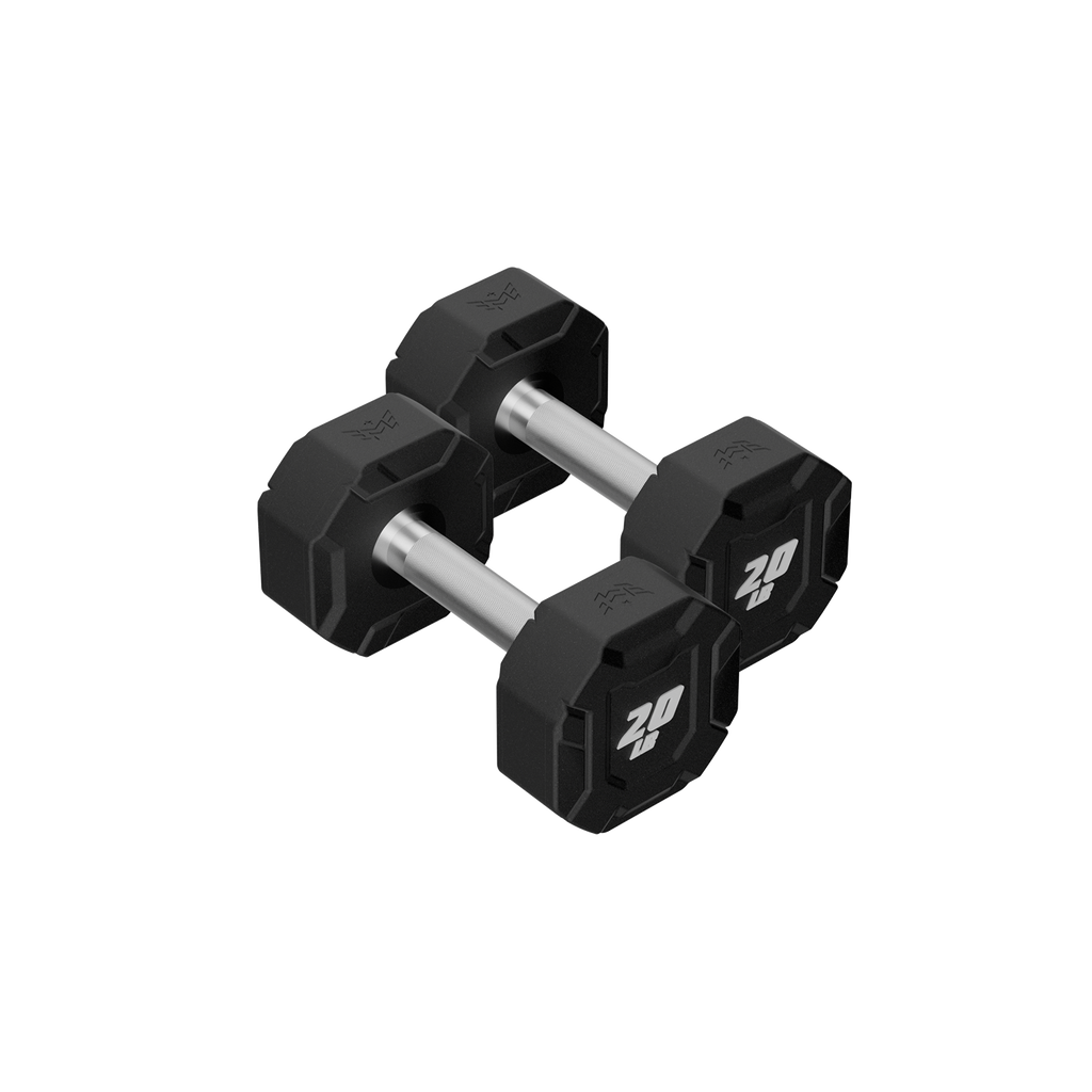 Major Fitness Urethane Octagonal-Shield Dumbbells - DBSET5-55