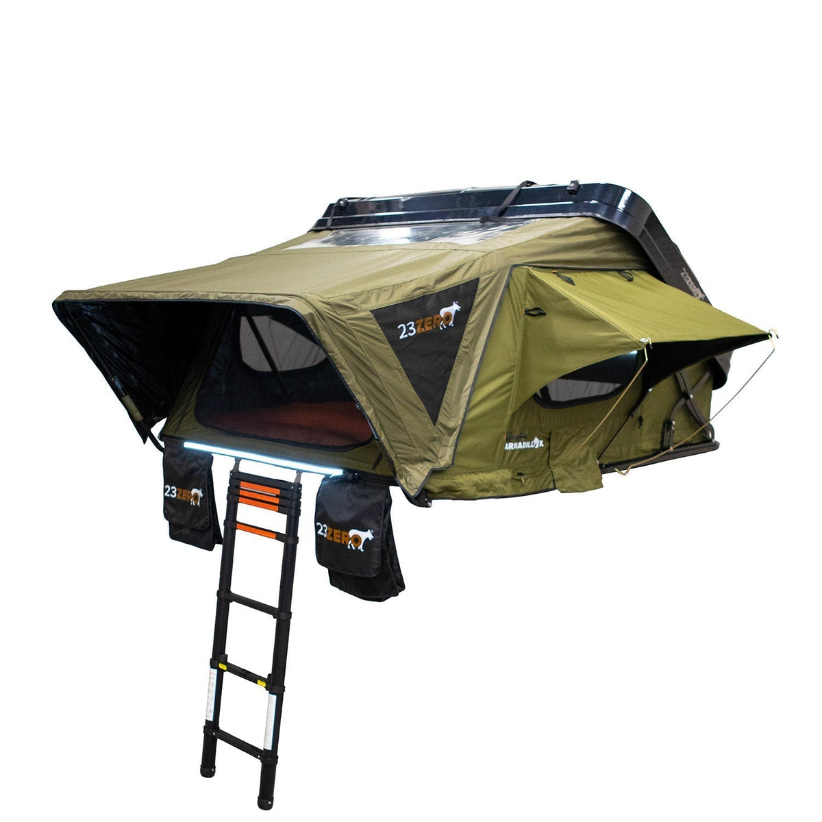 23ZERO Armadillo X3 3-Person Roof Top Tent - 230HSARMX3R