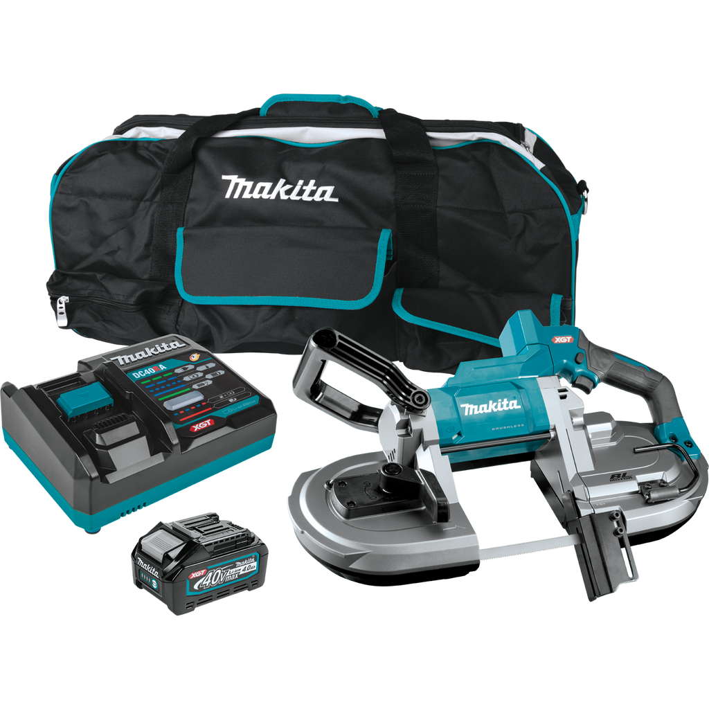 Makita GBP01M1 40V Max XGT Brushless Cordless Deep Cut Portable Band Saw Combo Kit (4.0Ah)