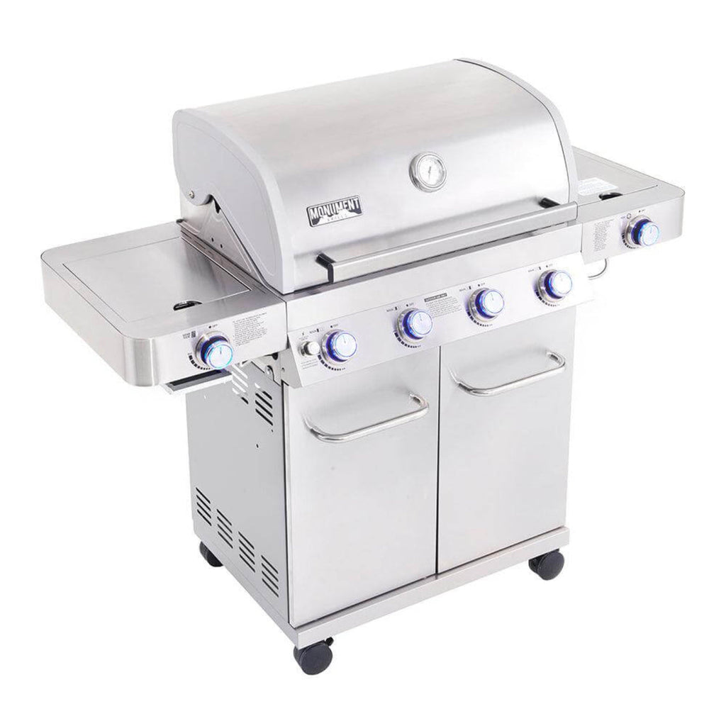 Monument Grills Classic 24367 Series | 4 Burner Propane Gas Grill in Stainless Steel - 24367