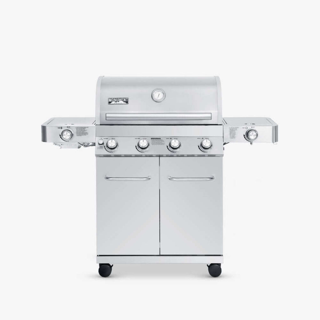 Monument Grills Classic 24367 Series | 4 Burner Propane Gas Grill in Stainless Steel - 24367