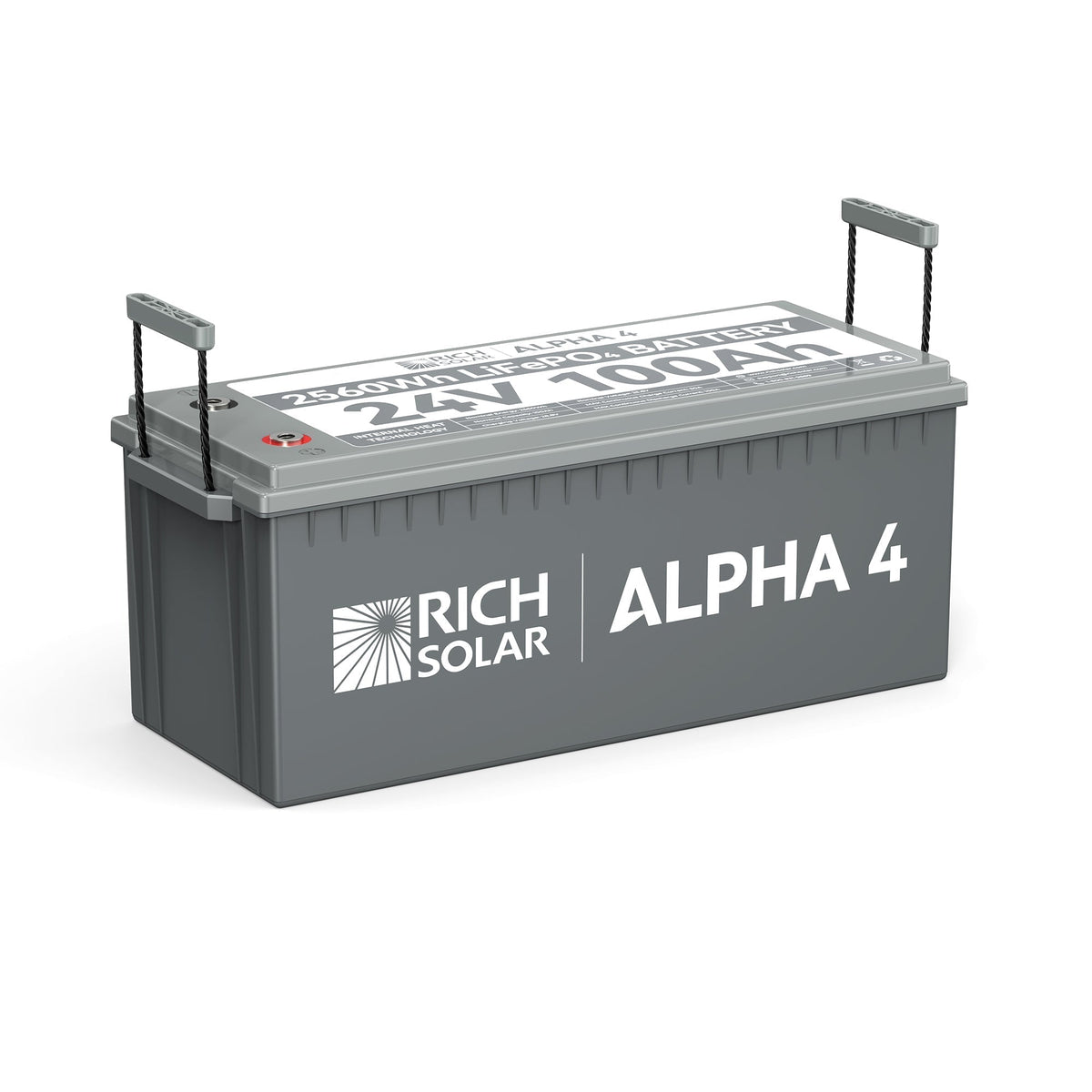 24V 100Ah LiFePO4 Lithium Iron Phosphate Battery w/ Internal Heating and Bluetooth Function